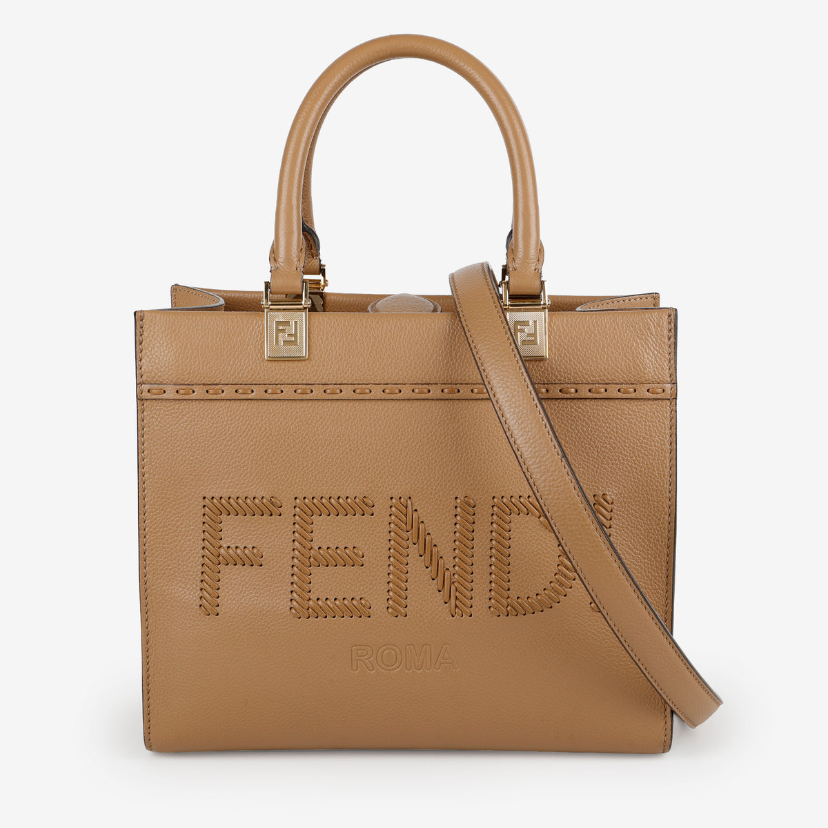 Small Santa Barbara Sunshine Tote, Cappucino