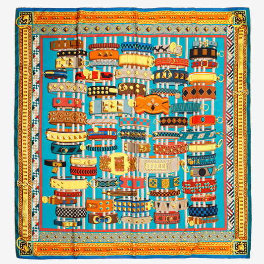 Carre Twill Collier de Chiens Scarf