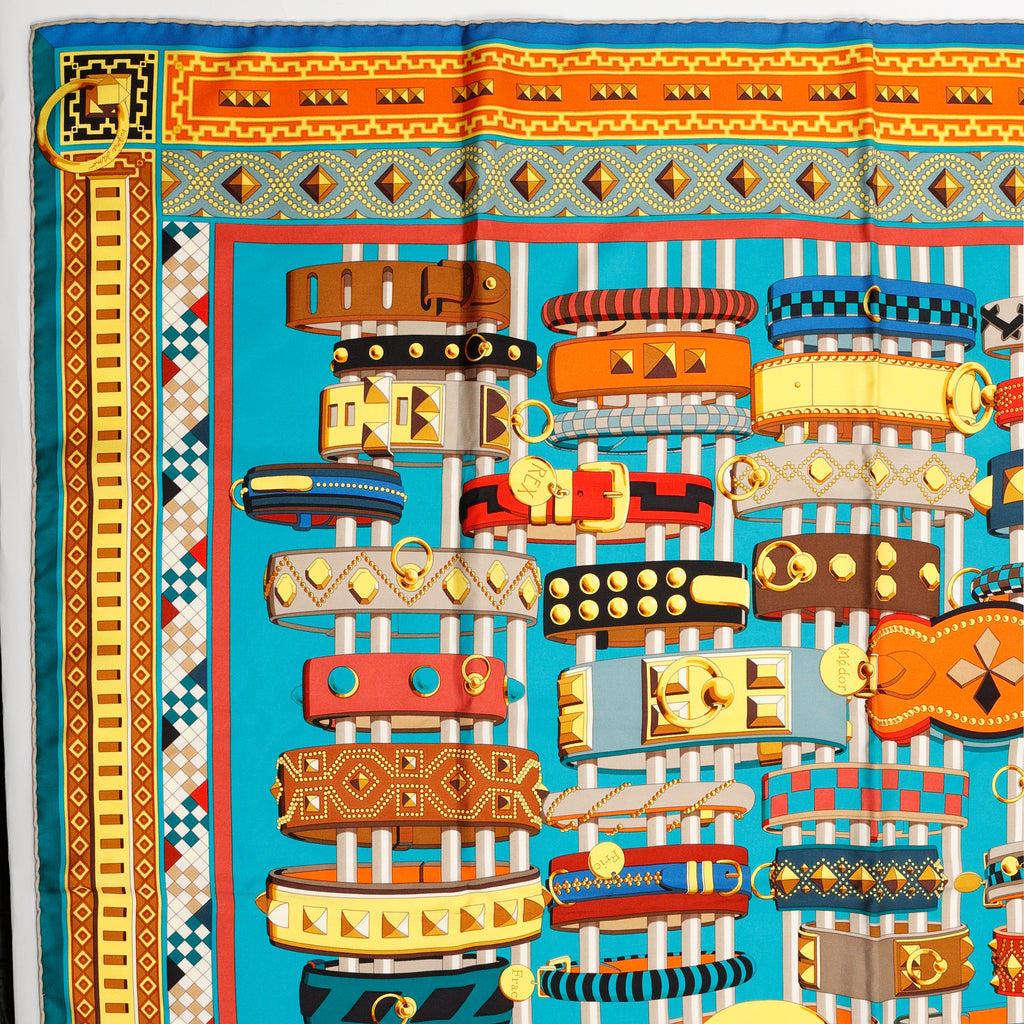 Carre Twill Collier de Chiens Scarf