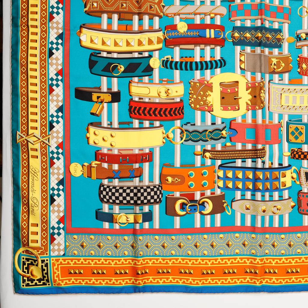 Carre Twill Collier de Chiens Scarf