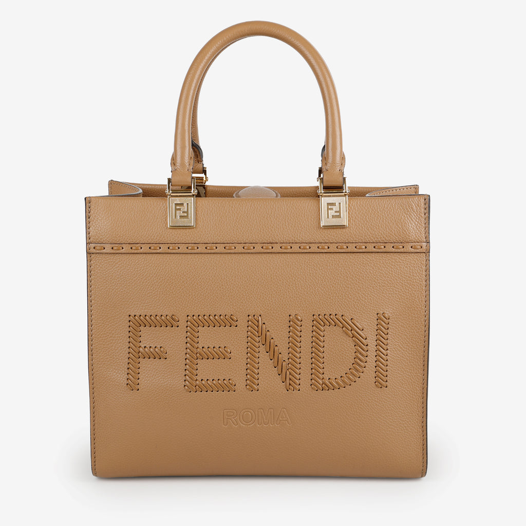 Small Santa Barbara Sunshine Tote, Cappucino