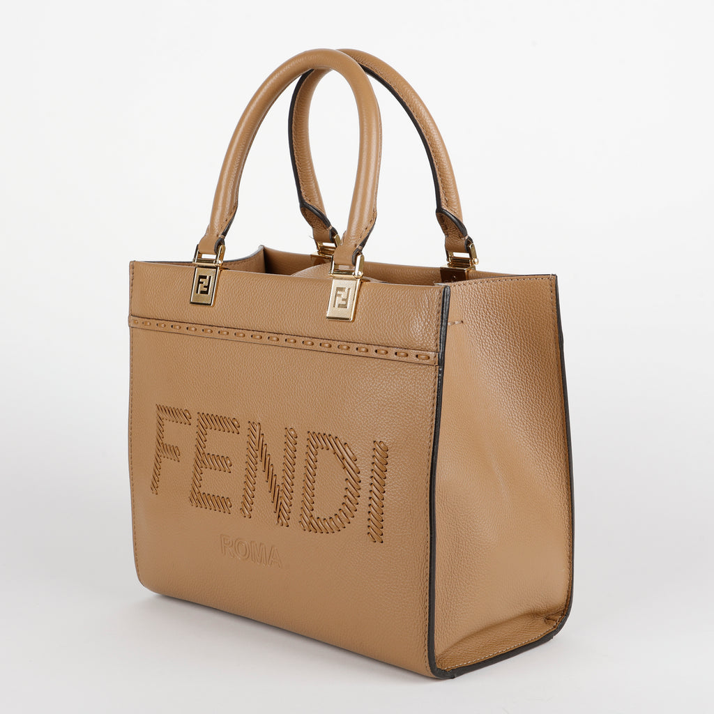 Small Santa Barbara Sunshine Tote, Cappucino