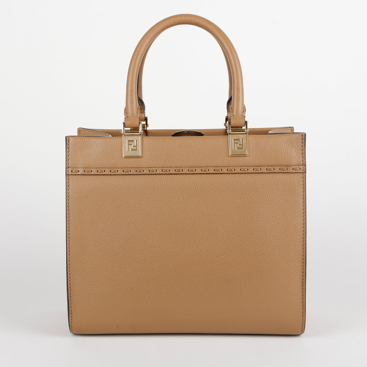 Small Santa Barbara Sunshine Tote, Cappucino