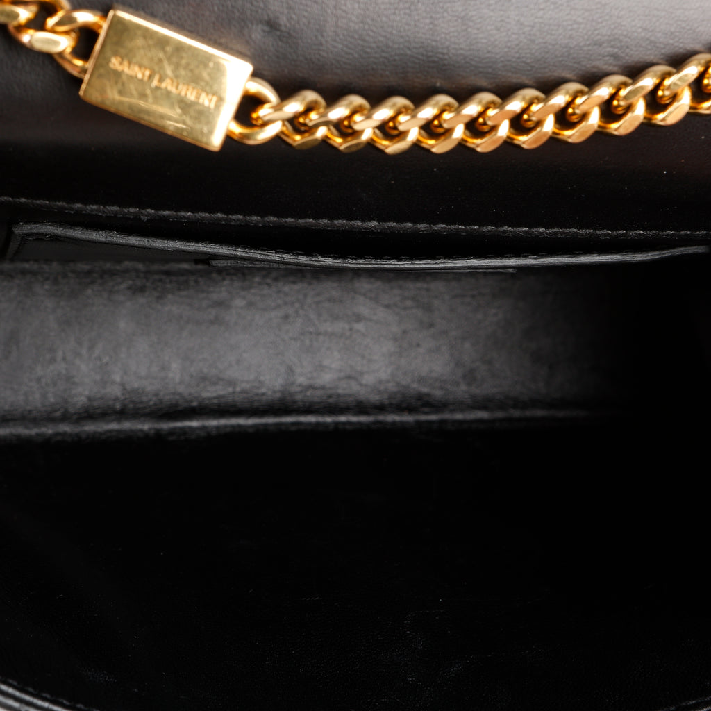 Mini Kate Tassel Crossbody, Black Velvet