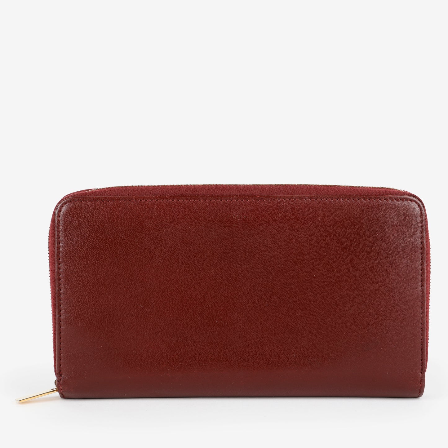 Long Zip Around Wallet, Burgundy