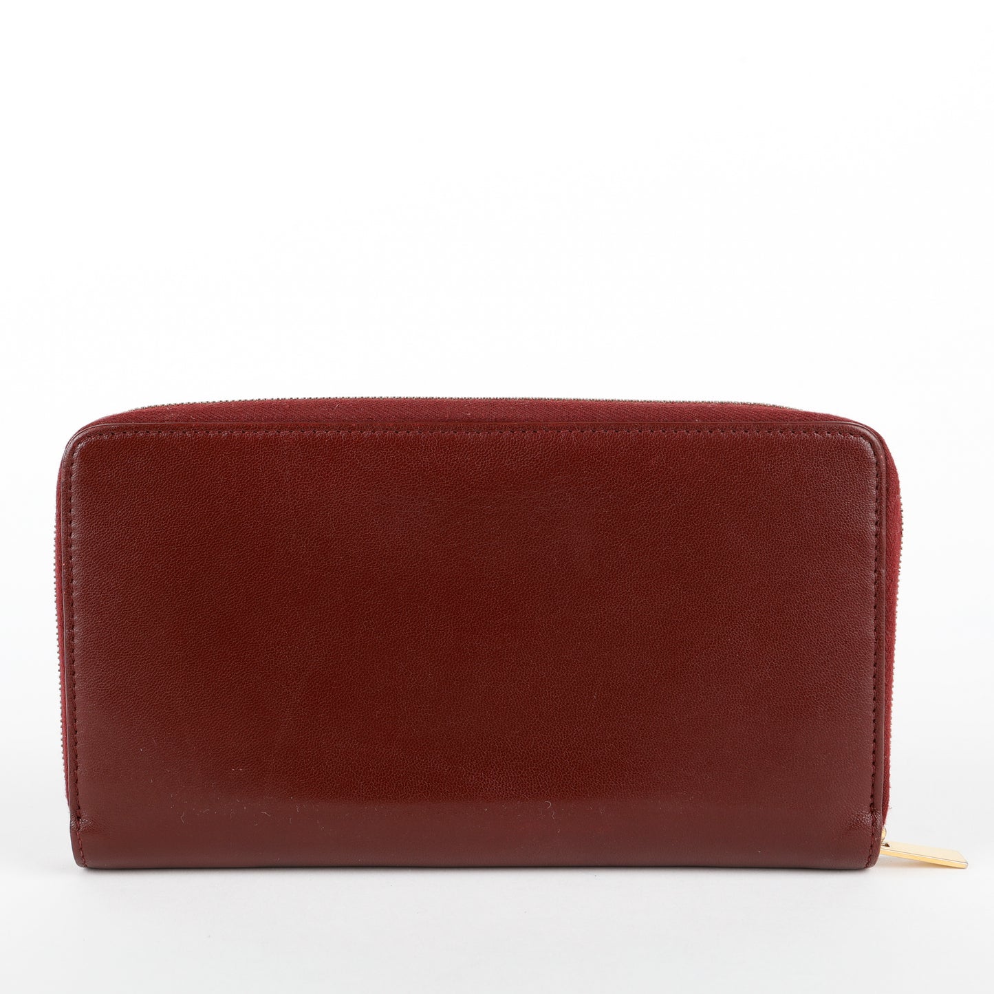 Long Zip Around Wallet, Burgundy