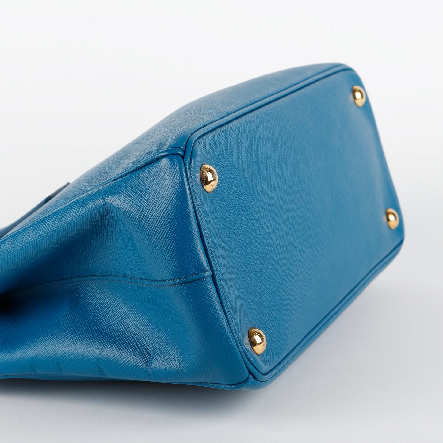 Medium Galleria Tote, Blue Saffiano