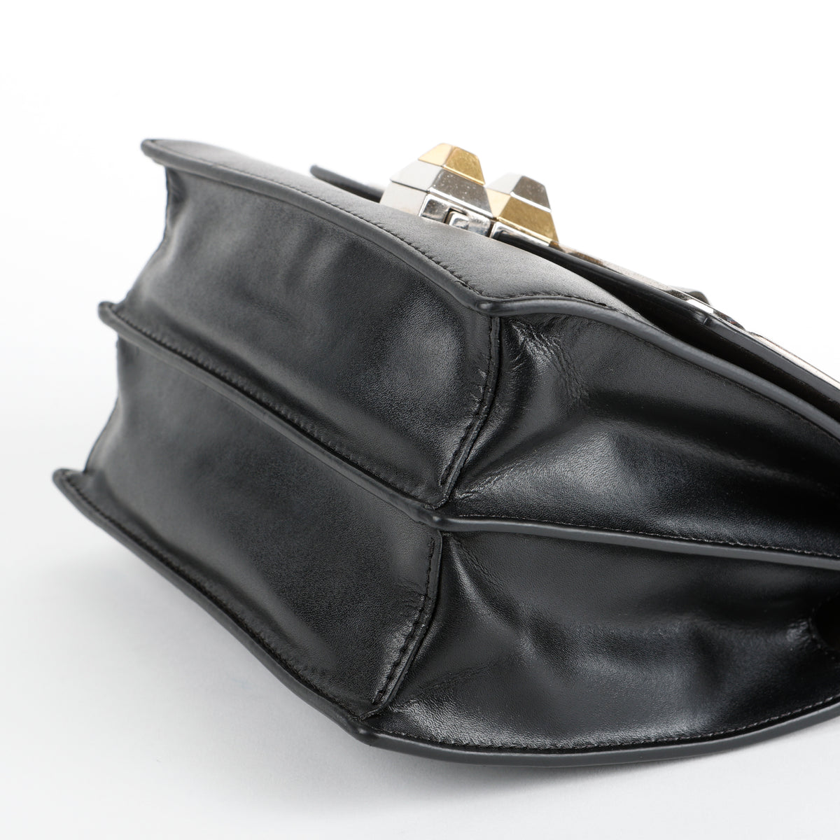 Small Kan I Monster Eyes Studded Shoulder Bag, Black