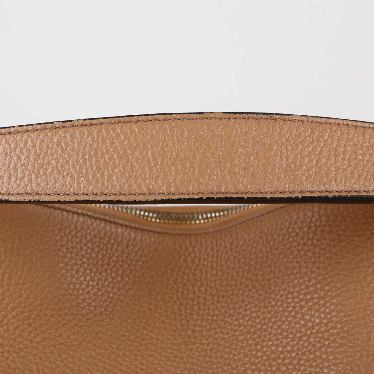 Soho Convertible Tote, Beige Grained Calfskin