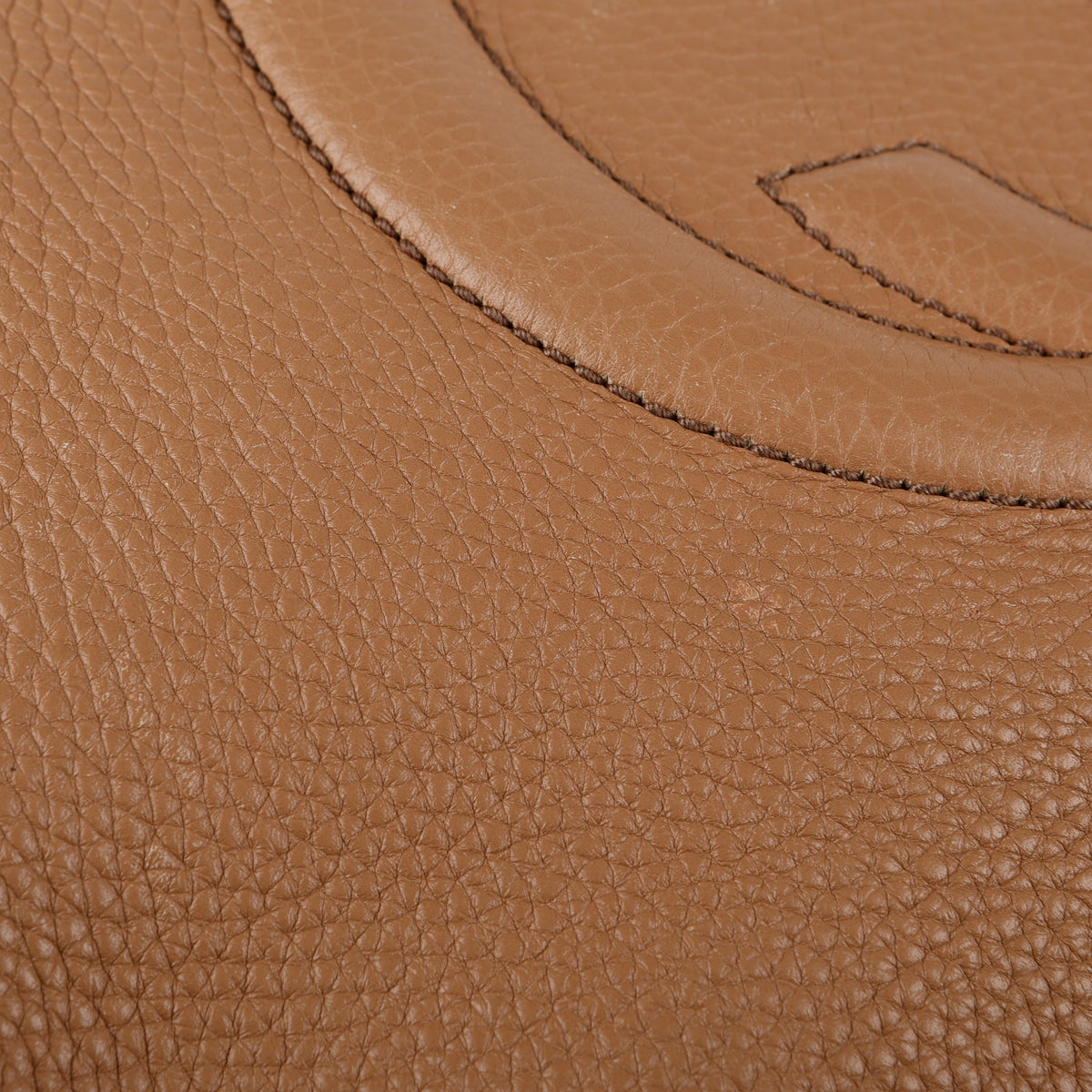 Soho Convertible Tote, Beige Grained Calfskin
