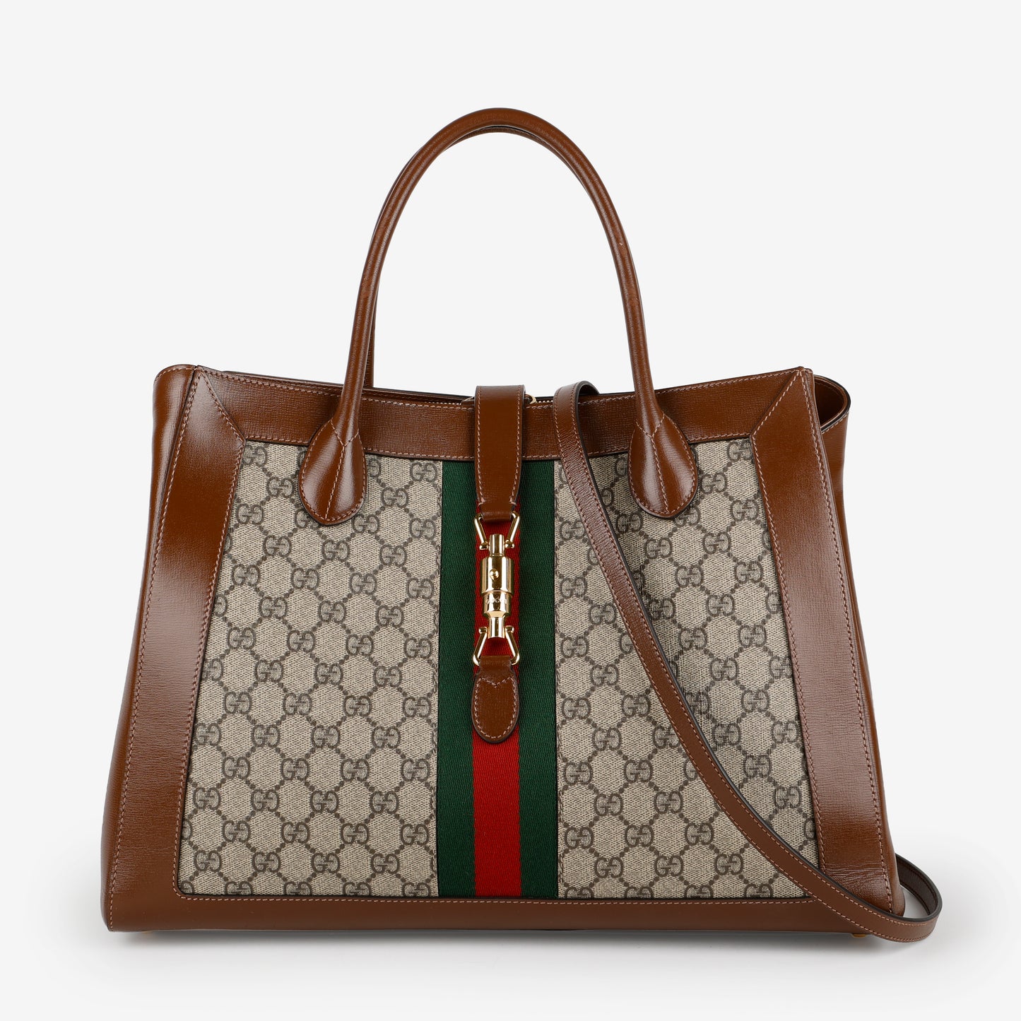 Large Jackie 1961 Tote, Canvas/Brown