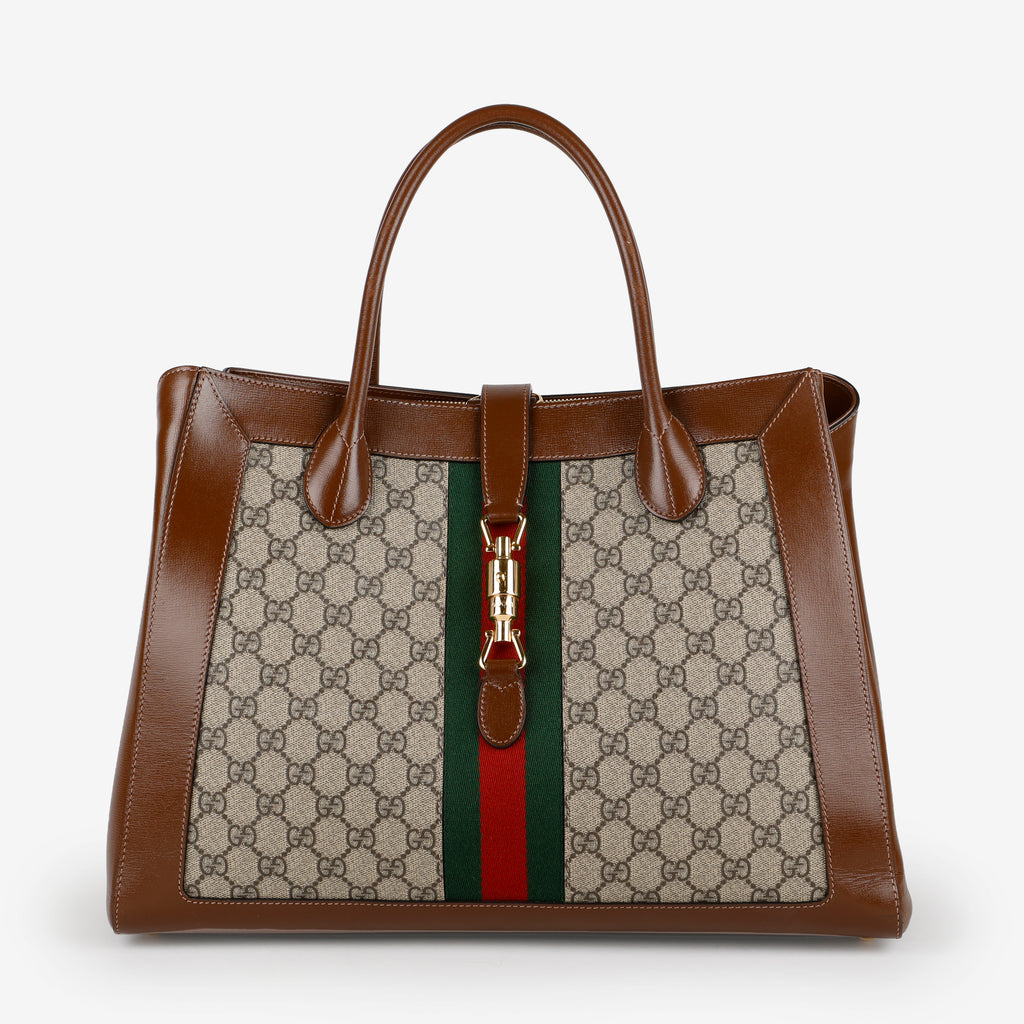 Large Jackie 1961 Tote, Canvas/Brown
