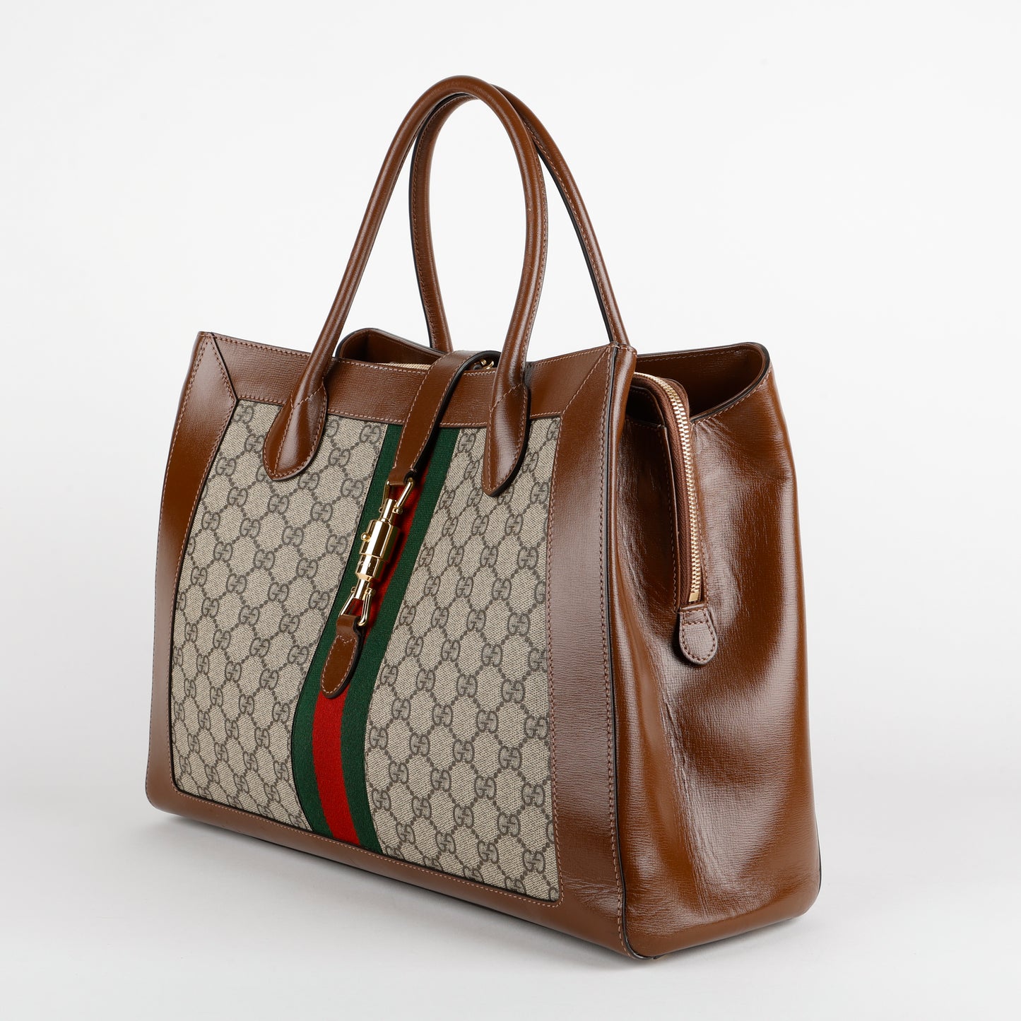 Large Jackie 1961 Tote, Canvas/Brown