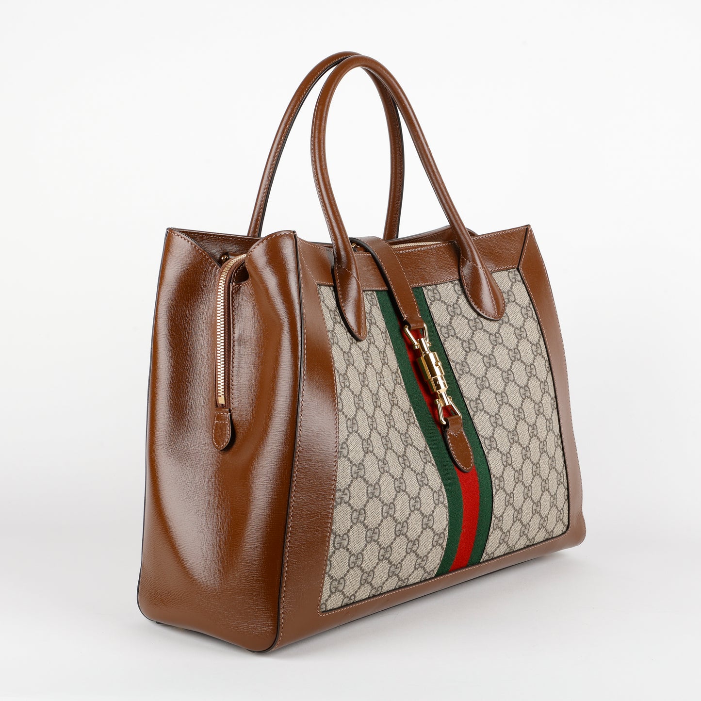 Large Jackie 1961 Tote, Canvas/Brown