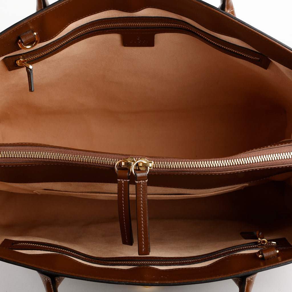 Large Jackie 1961 Tote, Canvas/Brown