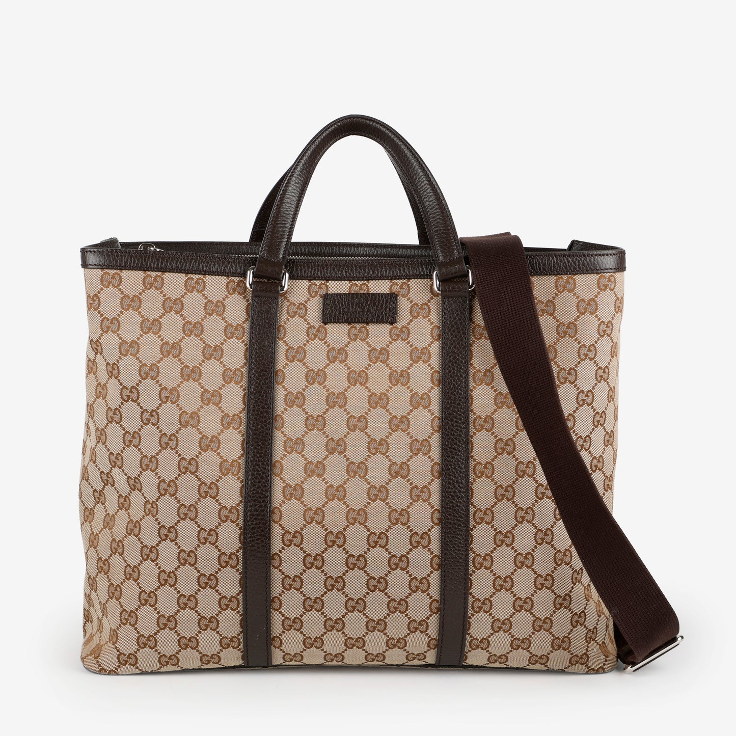 Large Joy Tote, Canvas/Brown