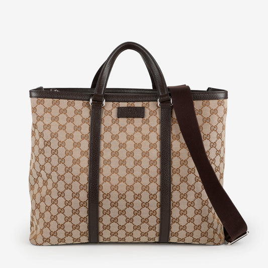 Large Joy Tote, Canvas/Brown