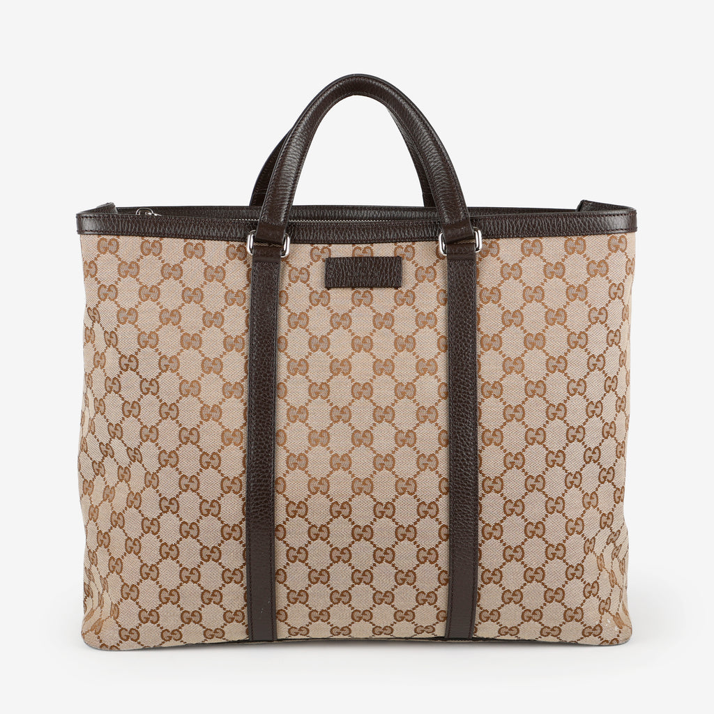Large Joy Tote, Canvas/Brown