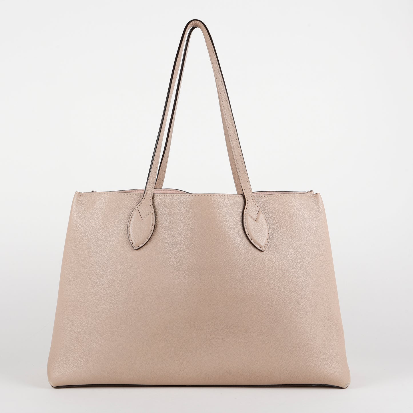 LockMe Shopper, Greige Grained Calfskin