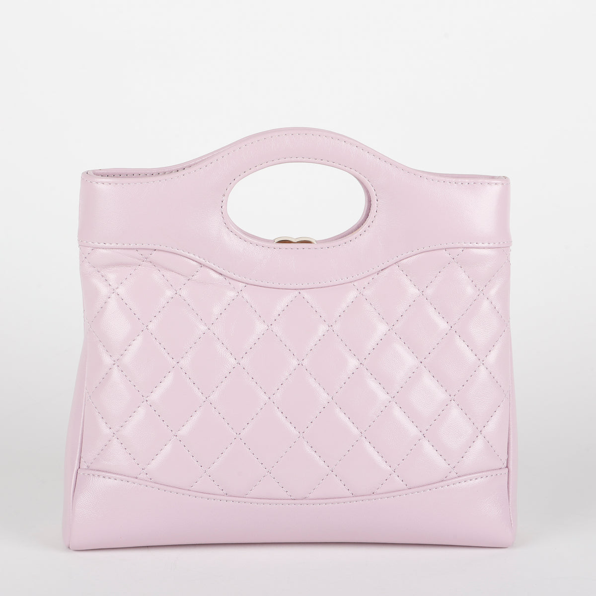 31 Mini Shopping Bag, Lilac Glazed Calfskin