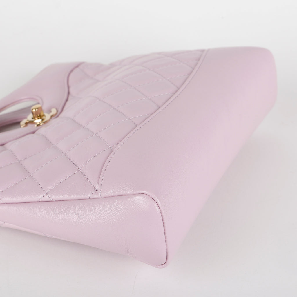 31 Mini Shopping Bag, Lilac Glazed Calfskin