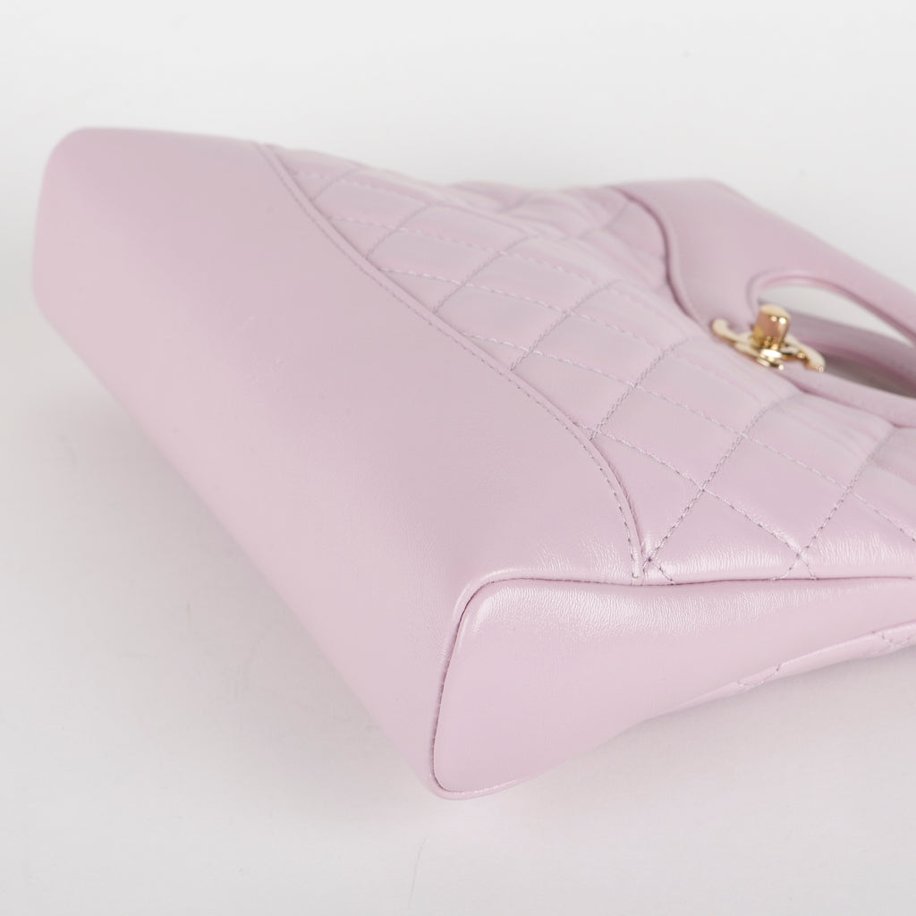 31 Mini Shopping Bag, Lilac Glazed Calfskin