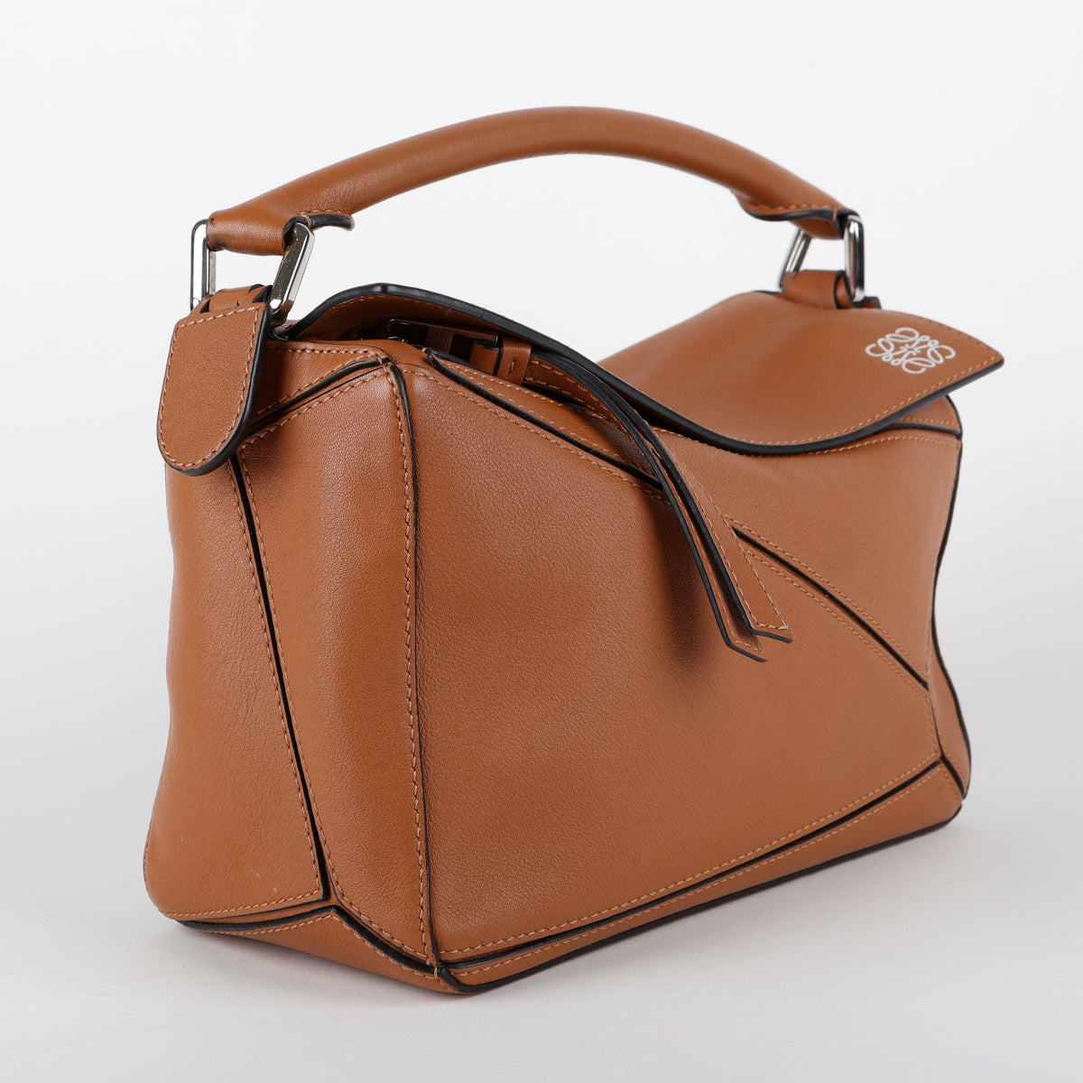 Medium Puzzle, Tan Calfskin