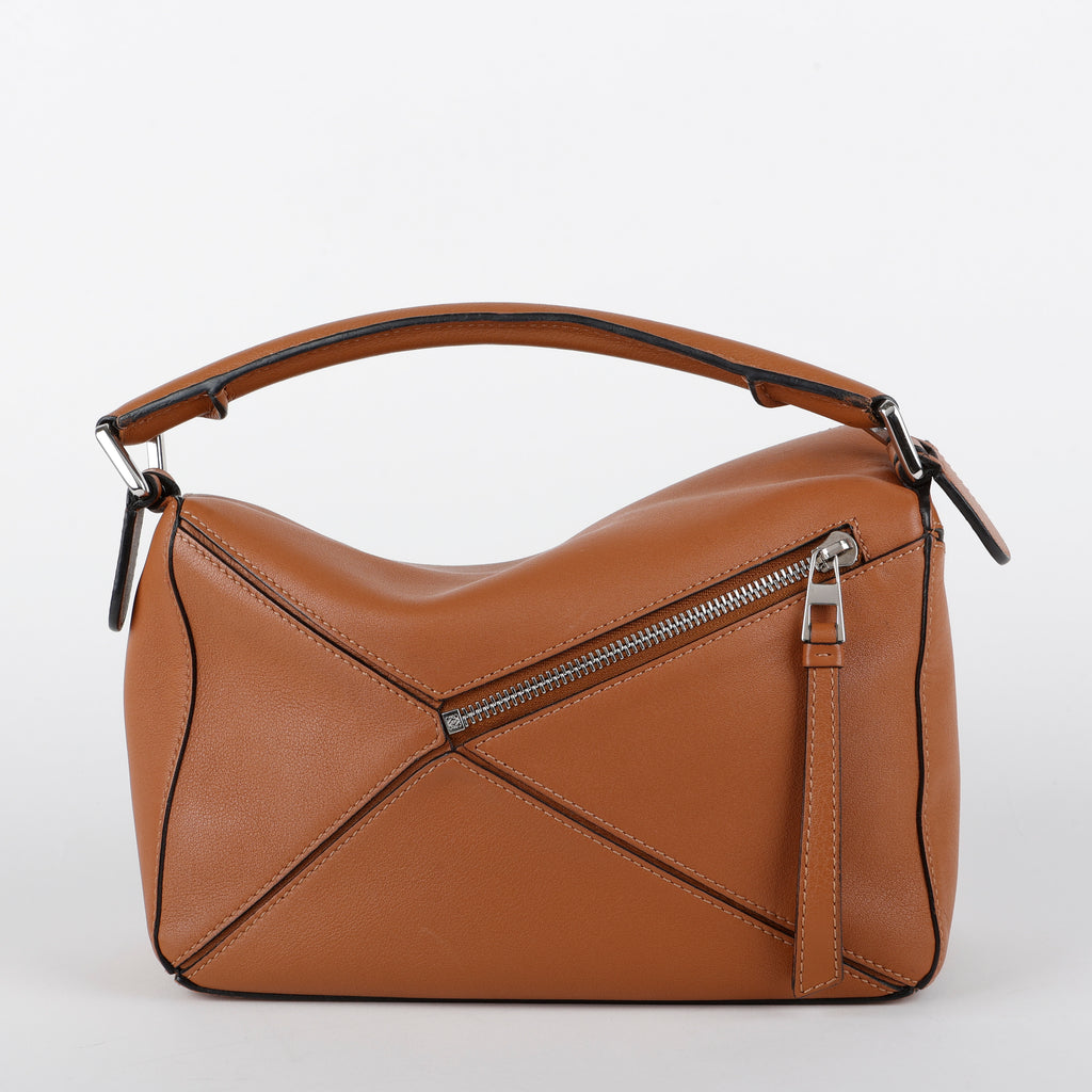 Medium Puzzle, Tan Calfskin