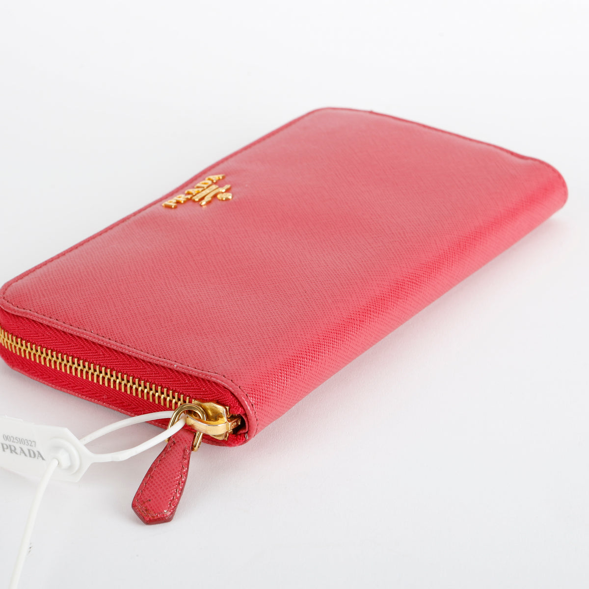 Zip Around Wallet, Fuchsia Saffiano