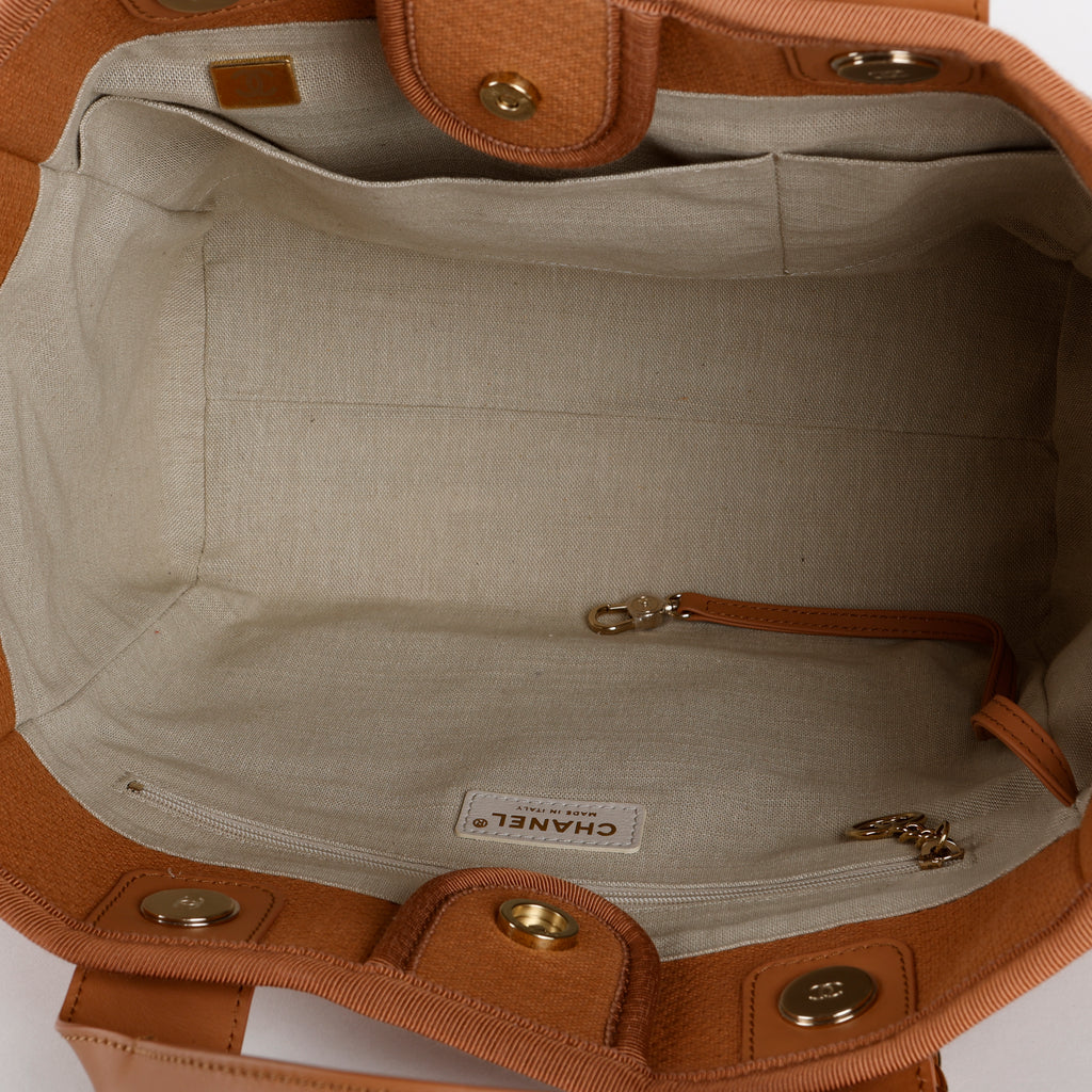 Small Tweed Deauville, Camel/Cream 6667