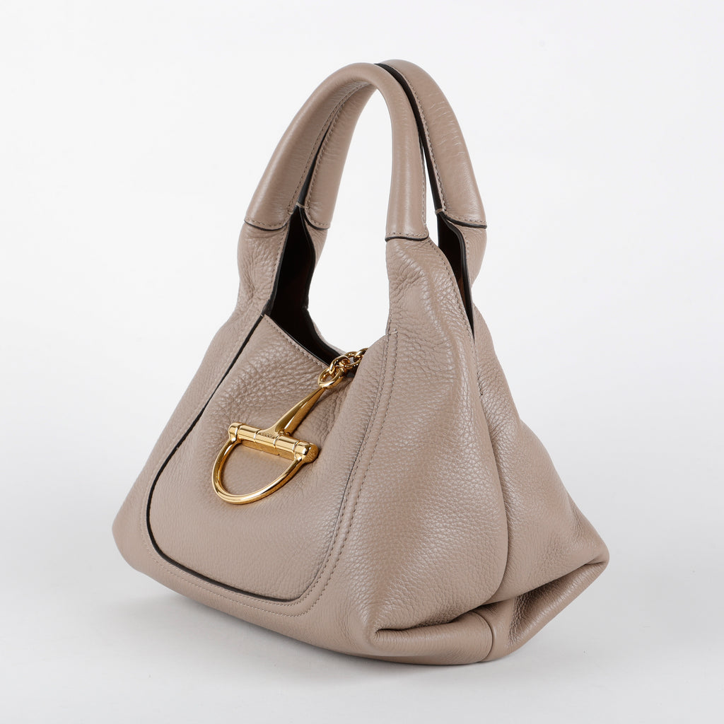 Medium Softbit Shoulder Bag, Taupe