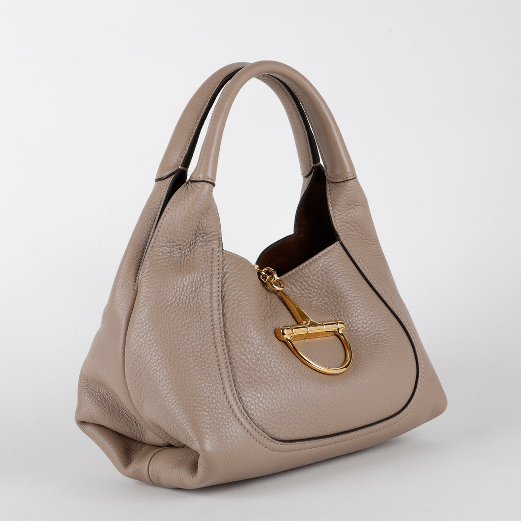 Medium Softbit Shoulder Bag, Taupe