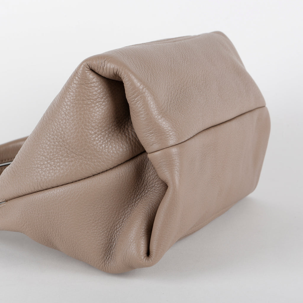 Medium Softbit Shoulder Bag, Taupe
