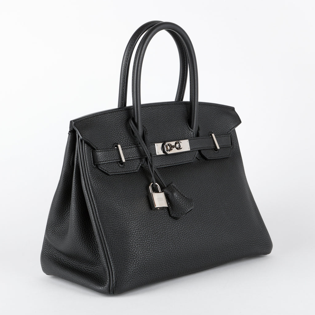 Birkin 30, Black Togo Palladium Hardware