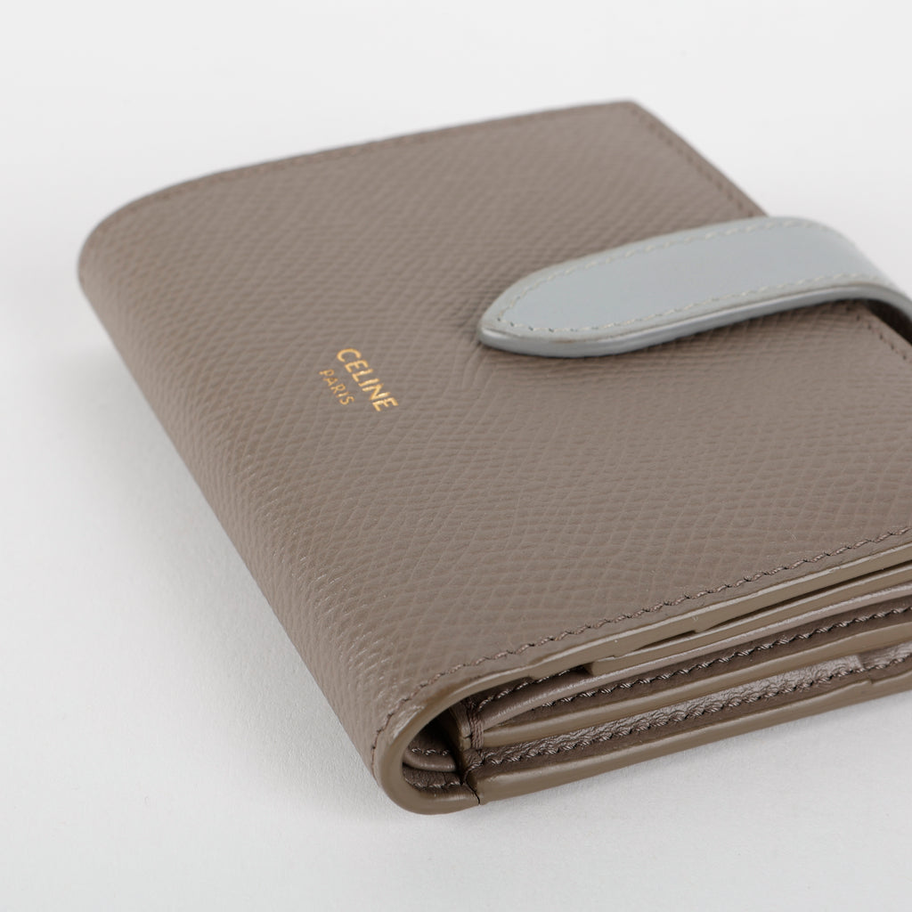 Small Strap Wallet, Grey