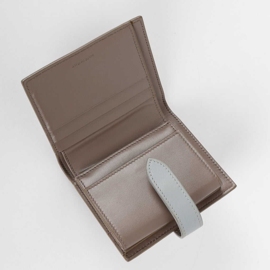 Small Strap Wallet, Grey