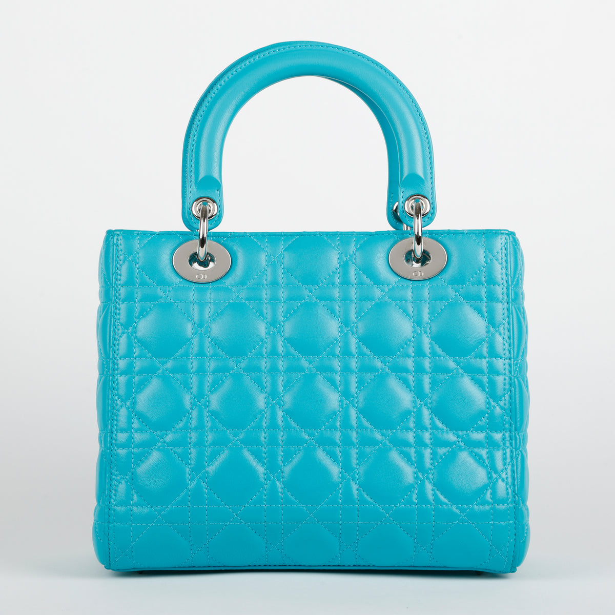Medium Lady Dior, Turquoise Lambskin
