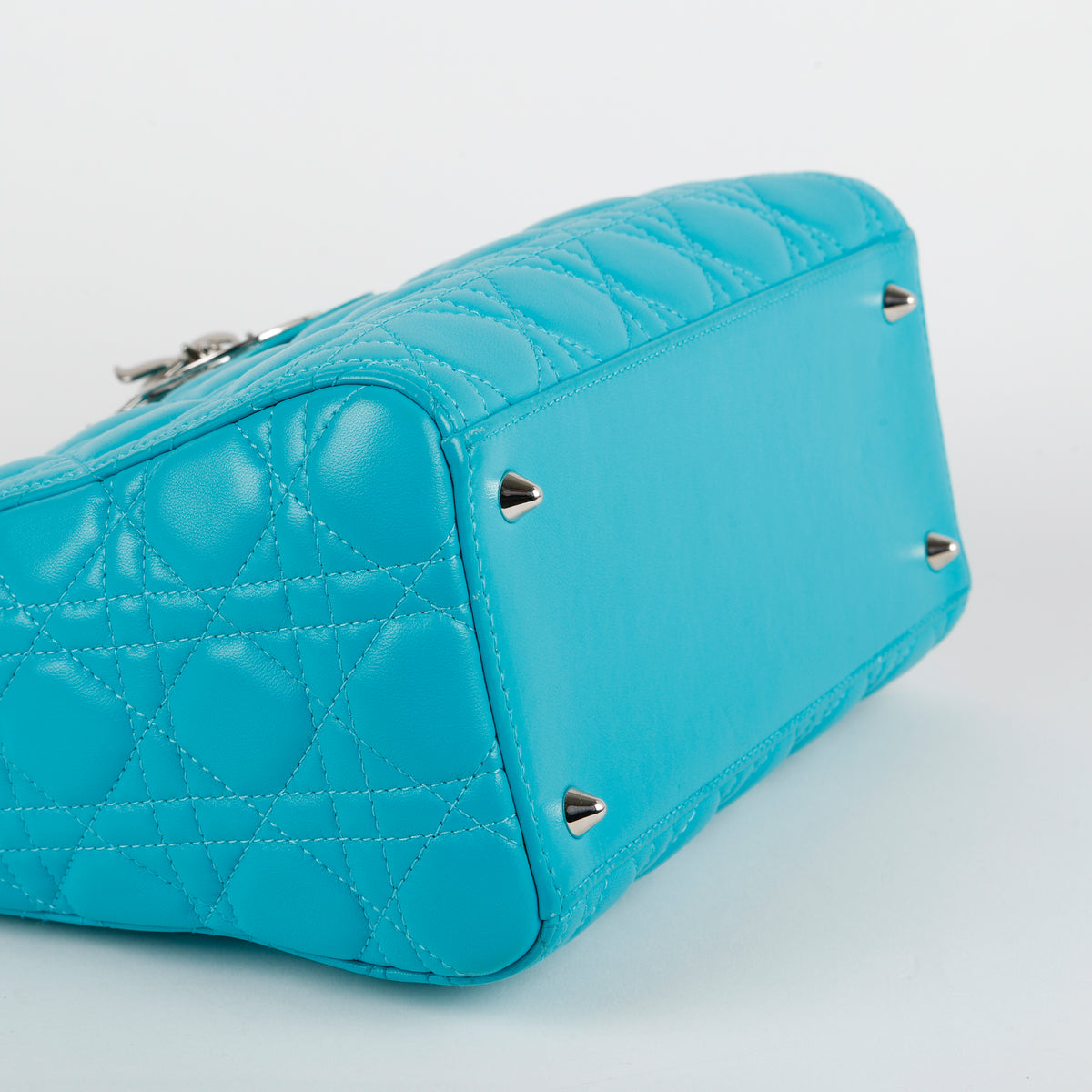 Medium Lady Dior, Turquoise Lambskin