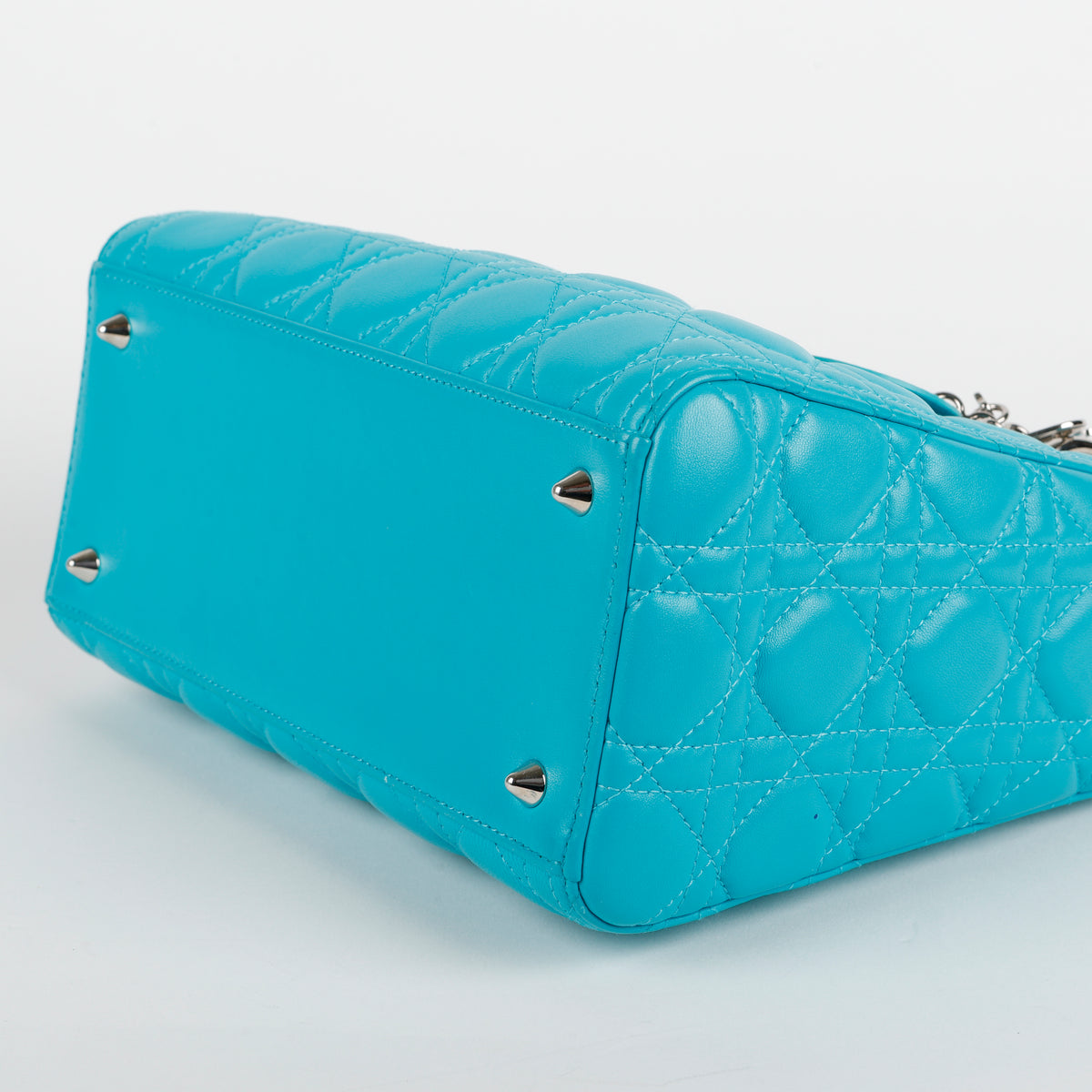 Medium Lady Dior, Turquoise Lambskin