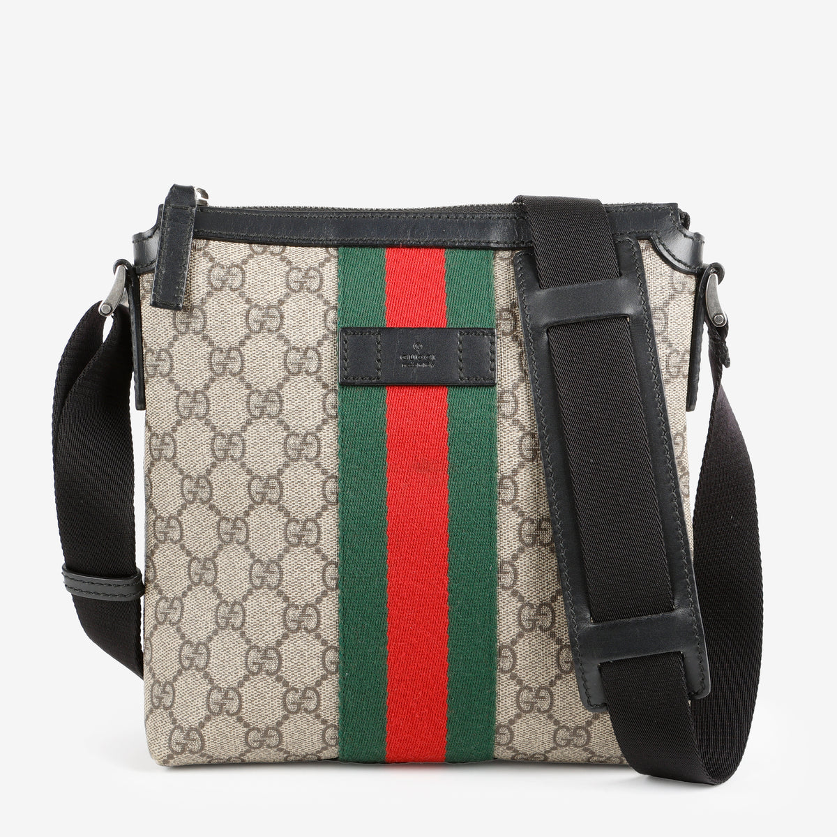 Medium Supreme Web Messenger, Canvas/Black