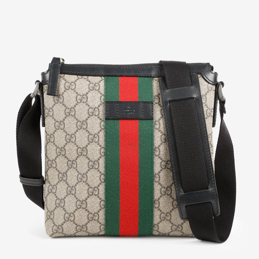 Medium Supreme Web Messenger, Canvas/Black