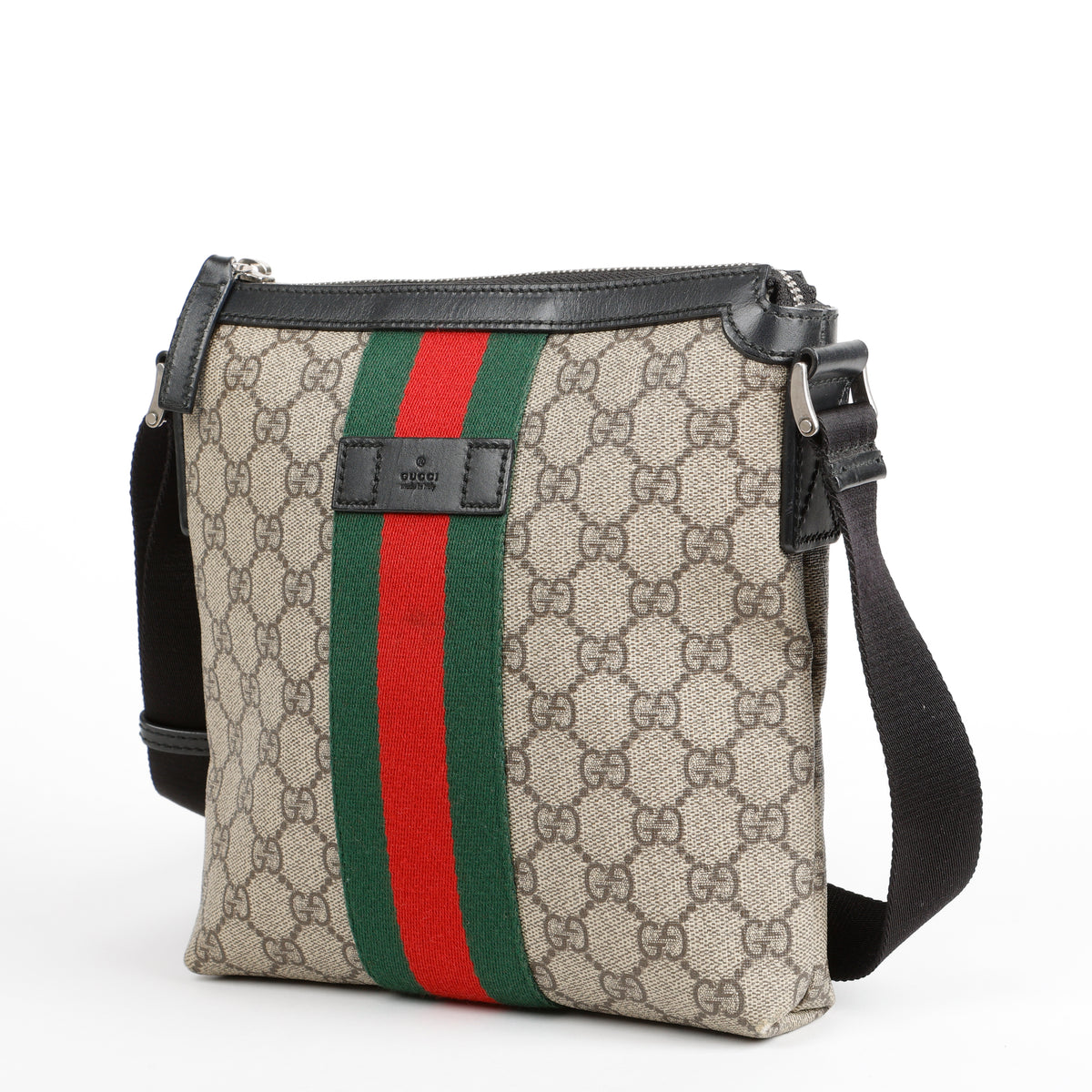 Medium Supreme Web Messenger, Canvas/Black