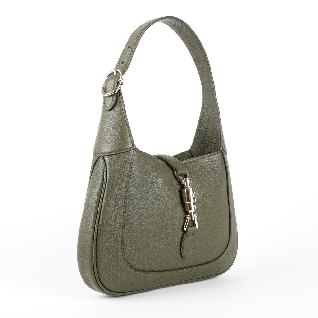 1961 Medium Jackie, Dark Green Grained Calfskin
