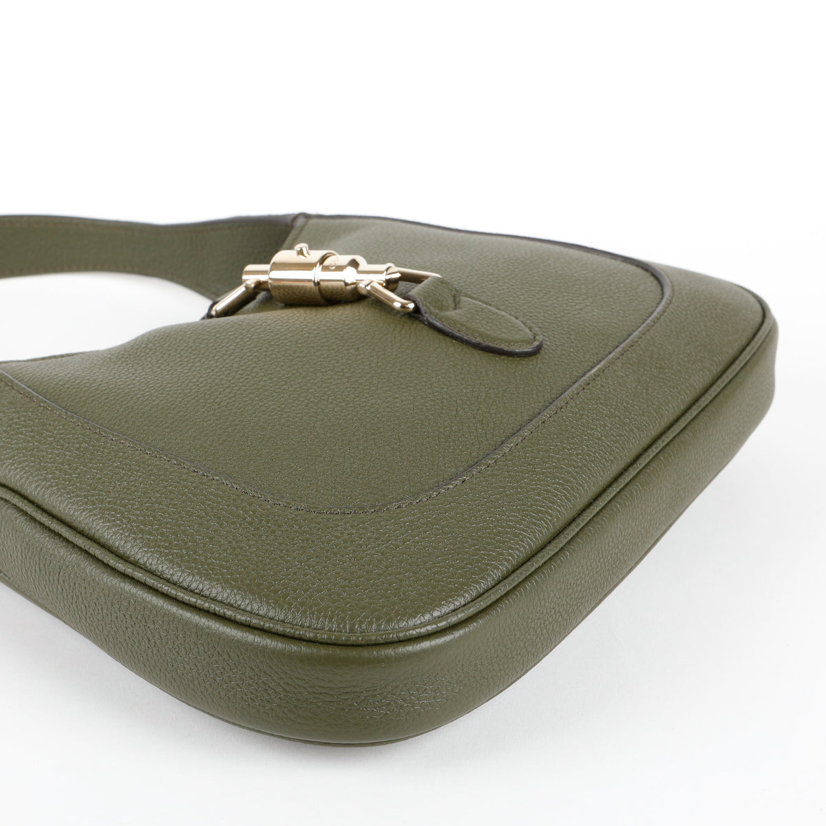 1961 Medium Jackie, Dark Green Grained Calfskin