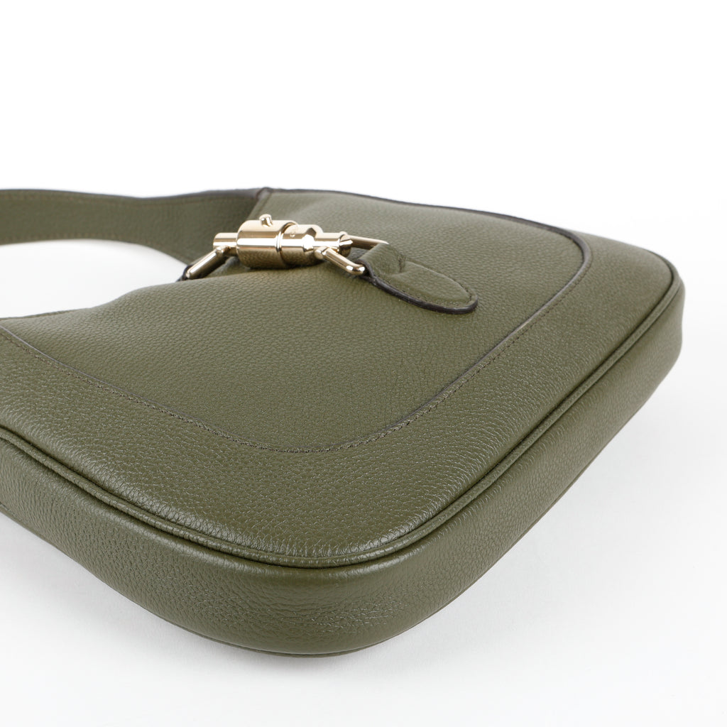 1961 Medium Jackie, Dark Green Grained Calfskin