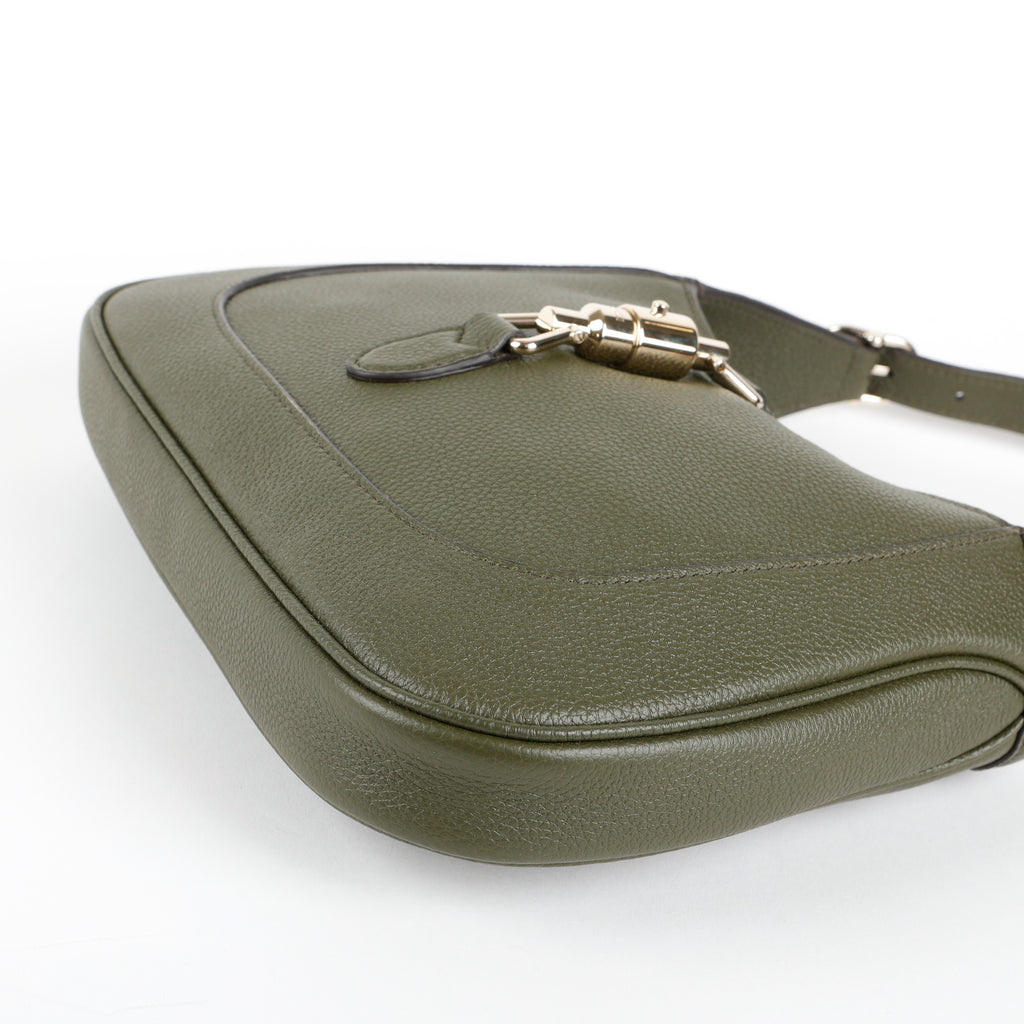1961 Medium Jackie, Dark Green Grained Calfskin