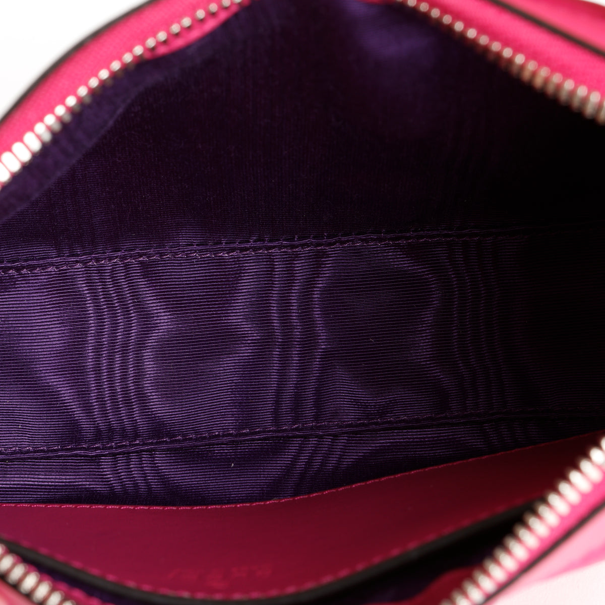 GG Matelasse Chain Shoulder Bag, Pink Nylon