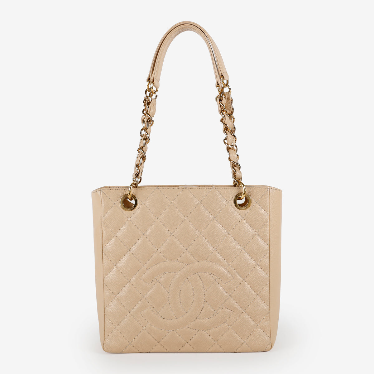 Petit Shopping Tote, Quilted Caviar