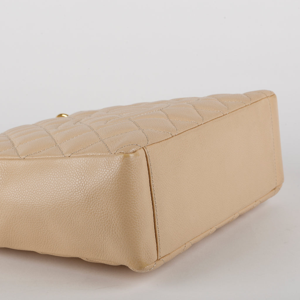 Petit Shopping Tote, Quilted Caviar