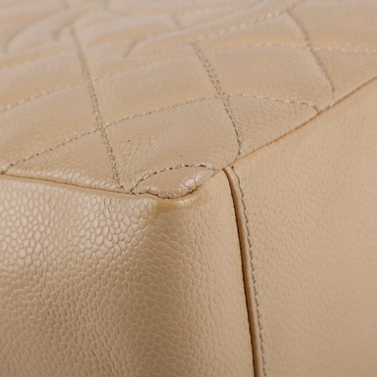 Petit Shopping Tote, Quilted Caviar